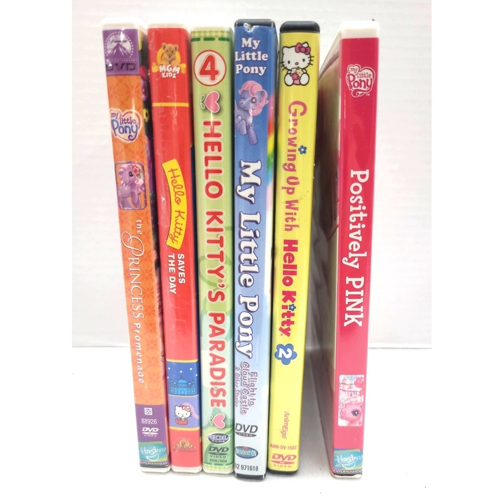 Hello Kitty My‎ Little Pony Dvds Lot of 6